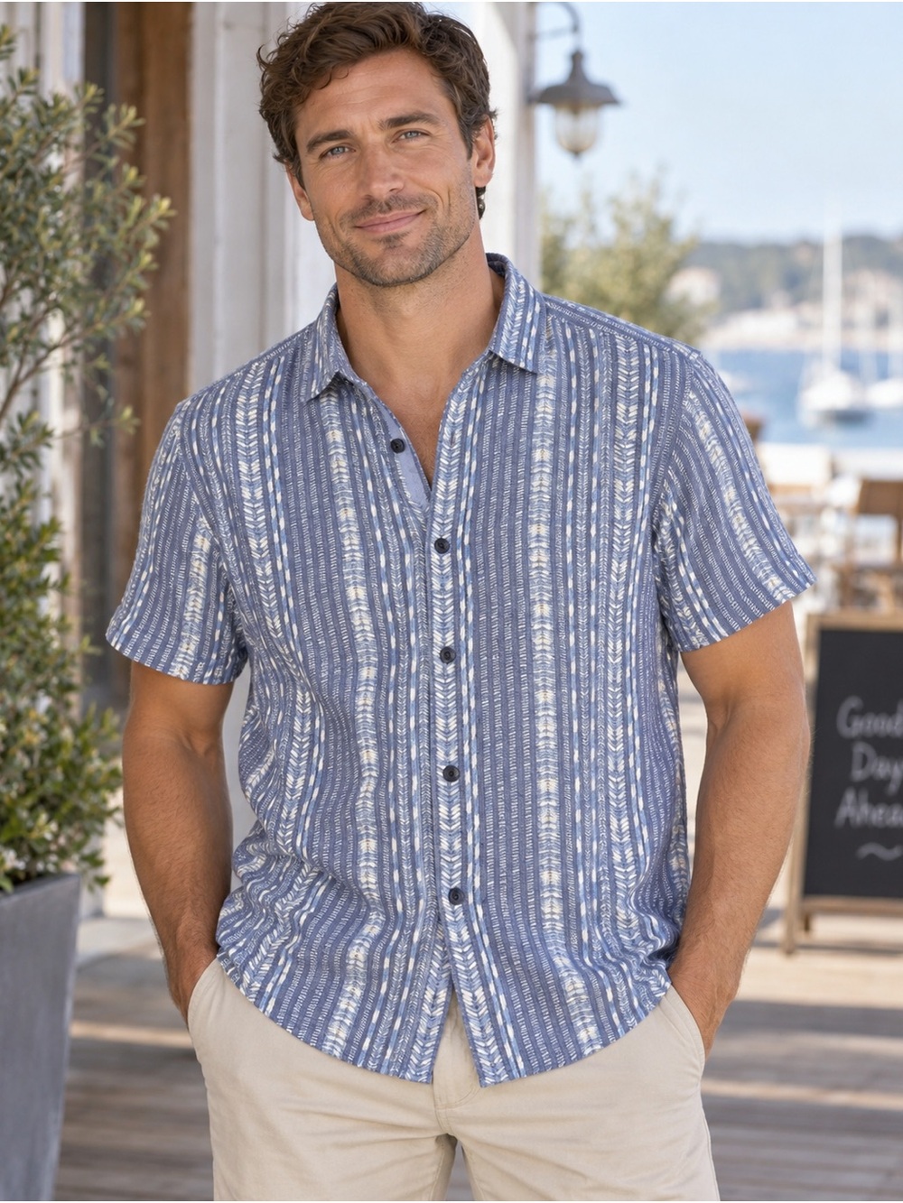 Tommy Bahama Tiki Trek 100% Silk Camp Shirt Size M MSRP $195